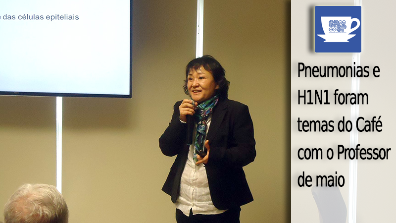 Pneumonias e H1N1 foram temas do Café com o Professor de maio