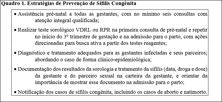 Sifilis Congenita Prevencao Tratamento E Seguimento Spsp