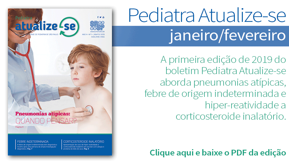 Pediatra Atualize-se traz artigos de Alergia e Imunologia, Pneumologia e Reumatologia Ano 4 Nº1