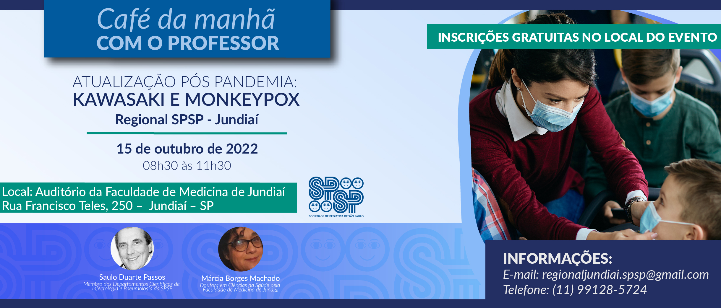 Café da Manhã com o Professor: Atualização Pós Pandemia: Kawasaki e Monkeypox – Regional SPSP – Jundiaí