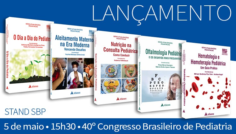 Lançamento dos novos livros da SPSP no 40º Congresso Brasileiro de Pediatria