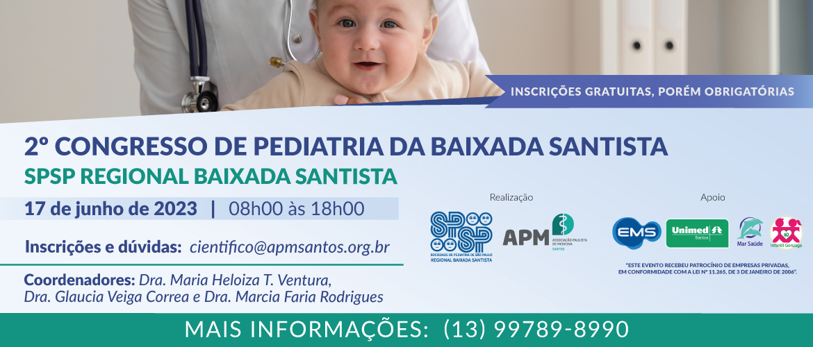2º Congresso de Pediatria da Baixada Santista – SPSP Regional Baixada Santista