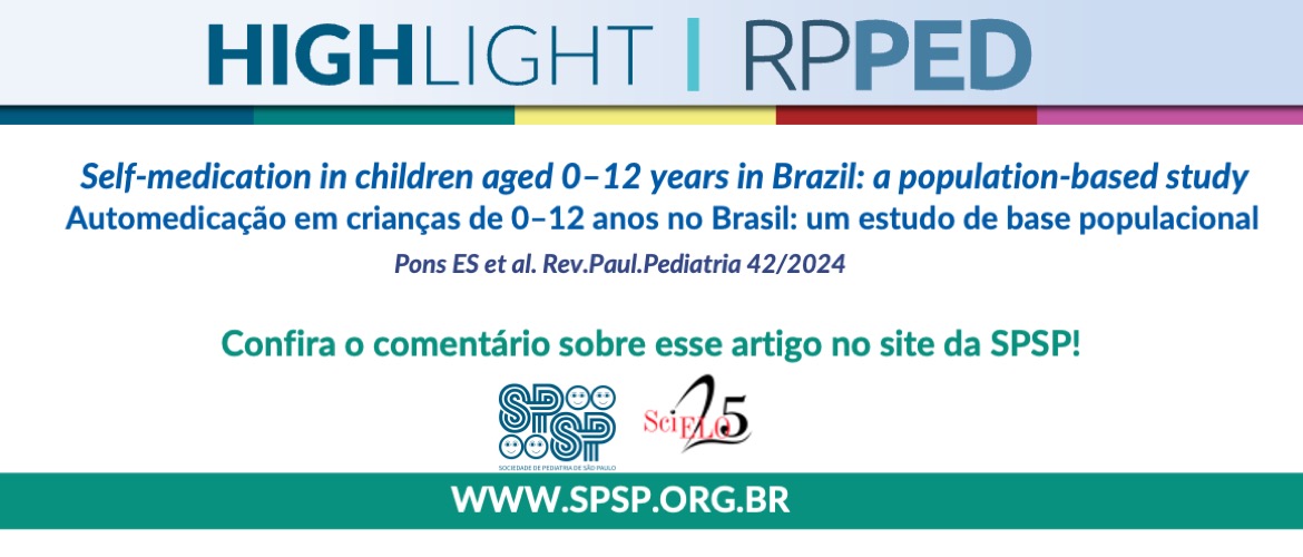 RPPED: Automedicação em crianças de 0-12 anos no Brasil: um estudo de base populacional