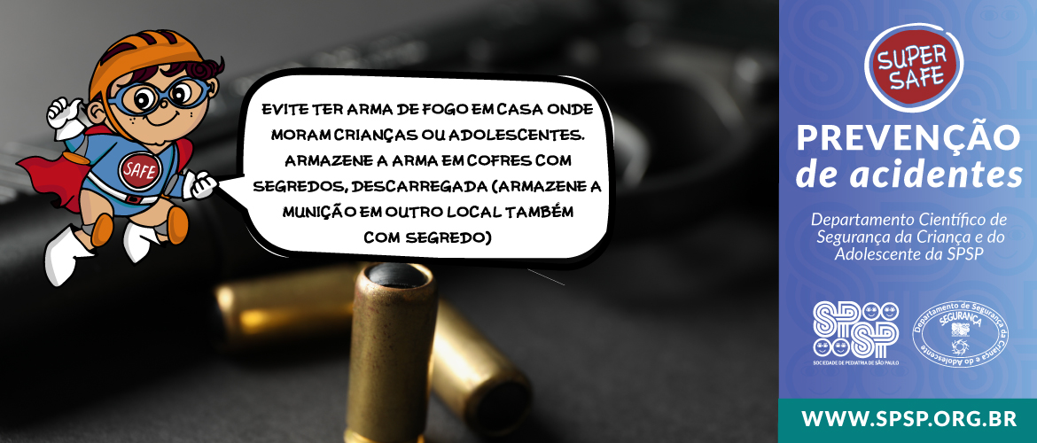 Prevenção de Acidentes com o Super Safe: Cuidado com armas de fogo