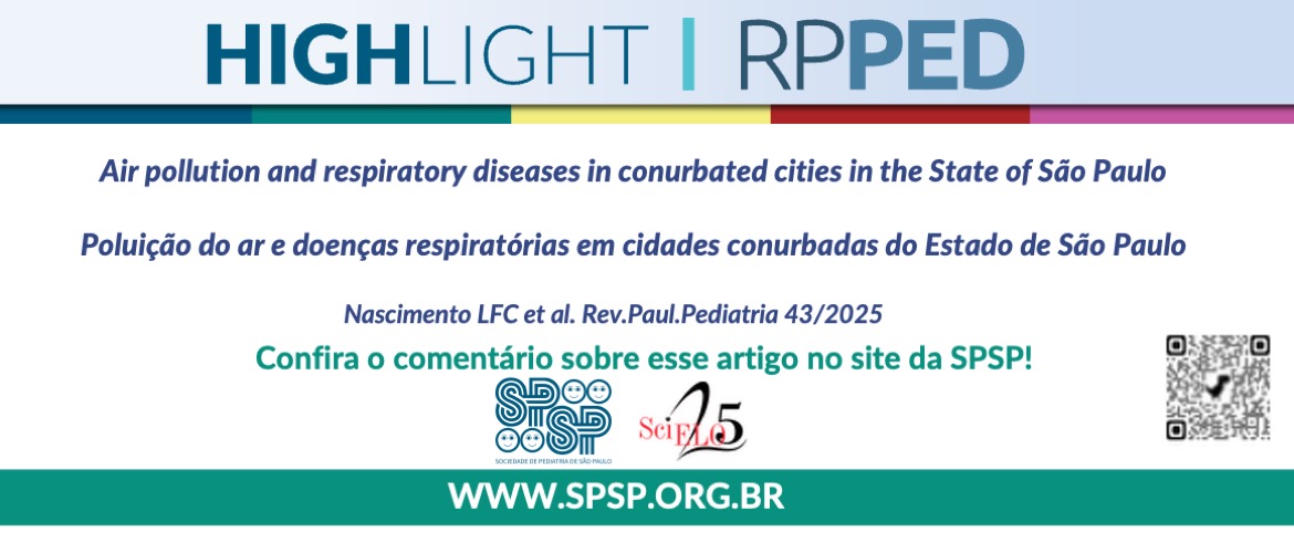 RPPED: Poluição do ar e doenças respiratórias em cidades conurbadas do Estado de São Paulo