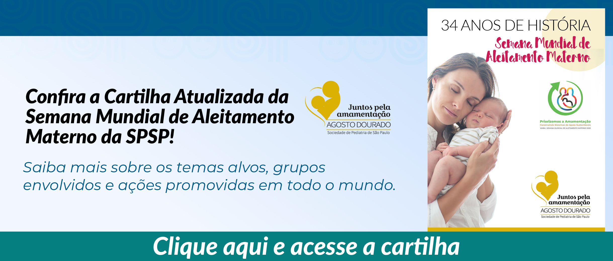 SPSP atualiza Cartilha sobre Semana Mundial de Aleitamento Materno