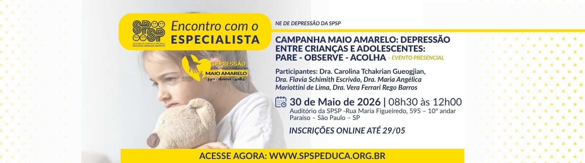 Café da Manhã com o Professor – Campanha Maio Amarelo: Depressão entre Crianças e Adolescentes: PARE – OBSERVE – ACOLHA