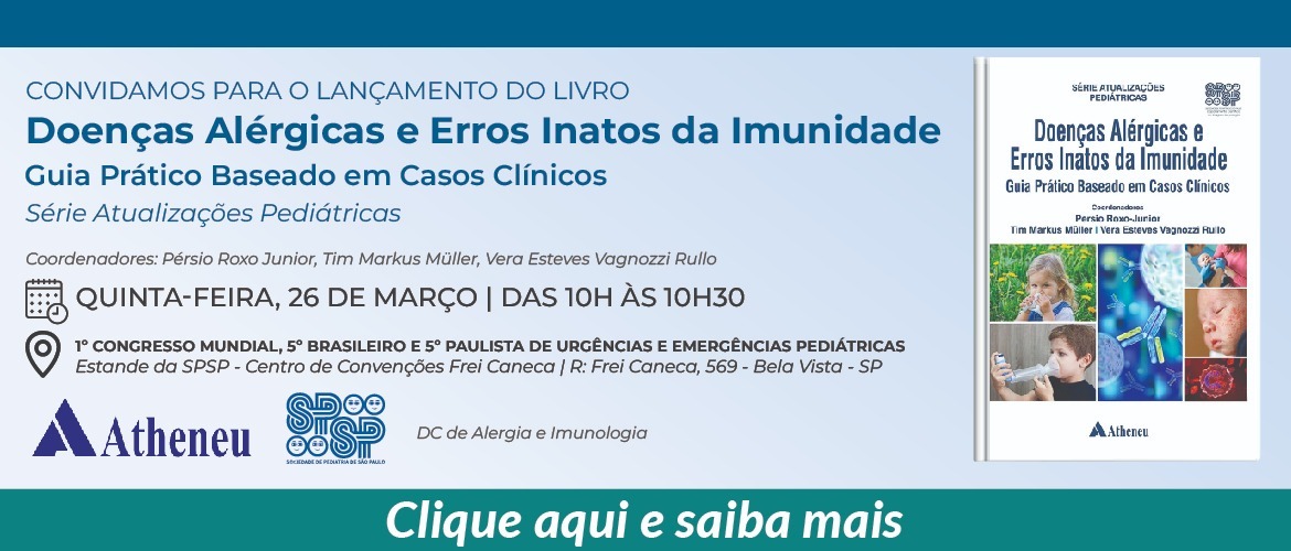 Lançamento do Livro Doenças Alérgicas e Erros Inatos da Imunidade