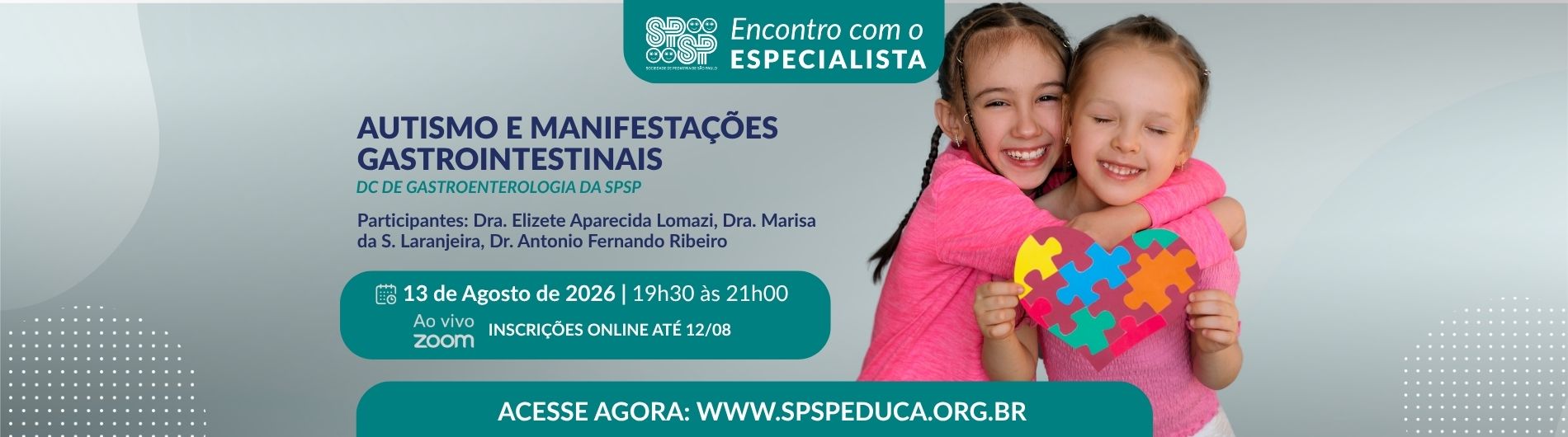 Encontro com Especialista – Autismo e Manifestações Gastrointestinais